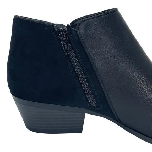 Style & Co Wiley Black Faux Leather Womens Booties Size 6M - Picture 9 of 13